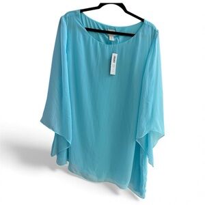 Chico's Sky Blue Flowing Blouse